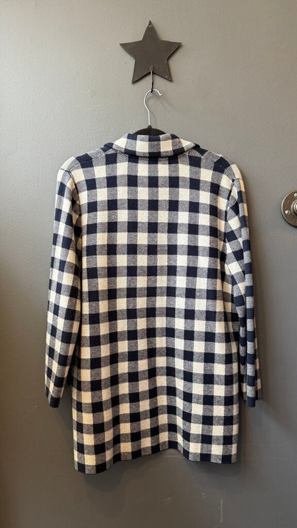 Gingham Sweater Blazer