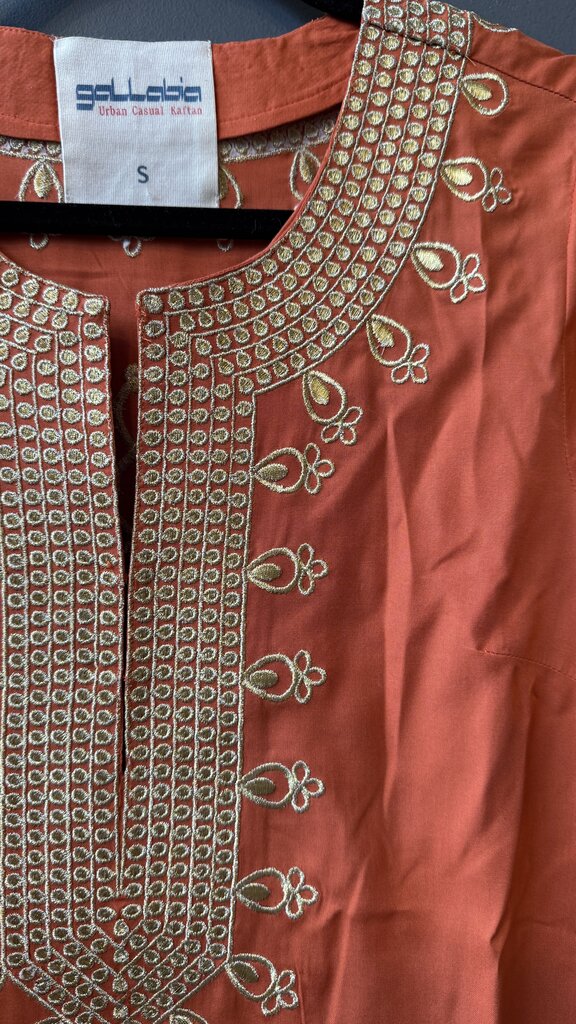 Embroidered Maxi Caftan Dress