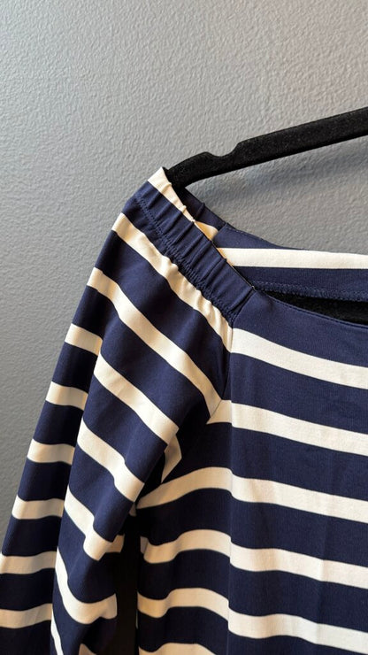 Catalina Cloth Off the Shoulder Stripe Dress