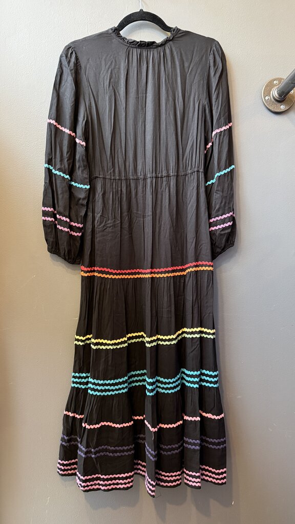 Ric Rac Tiered Midi Dress