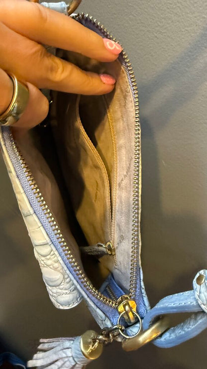 Croc Embossed Square Crossbody Bag