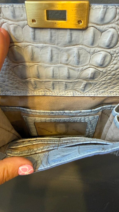 Croc Embossed Square Crossbody Bag