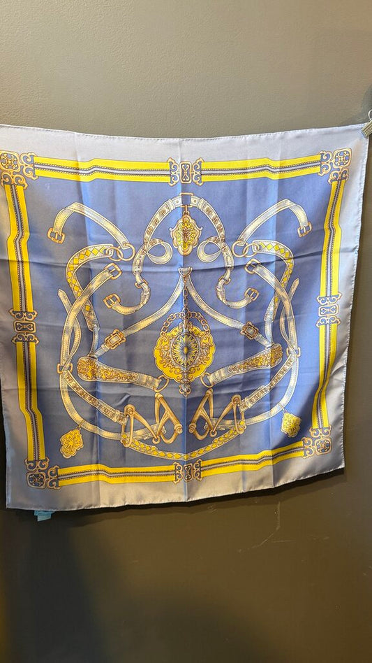 Silk Equestrian Square Scarf