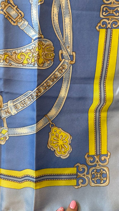 Silk Equestrian Square Scarf