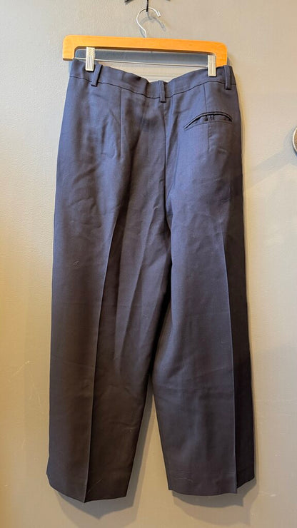 Barrel Leg Pleated Pants