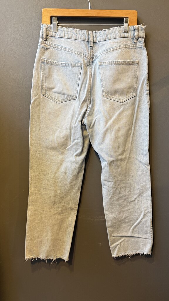 Straight Leg High Rise Jeans