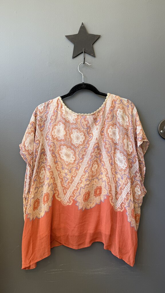 Silk Paisley Flow Blouse