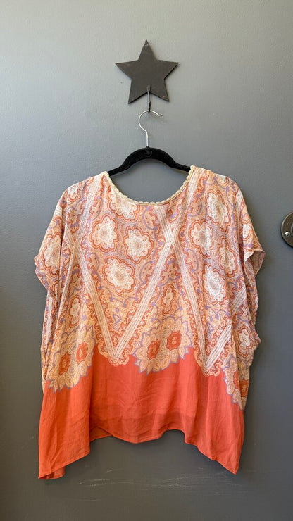 Silk Paisley Flow Blouse