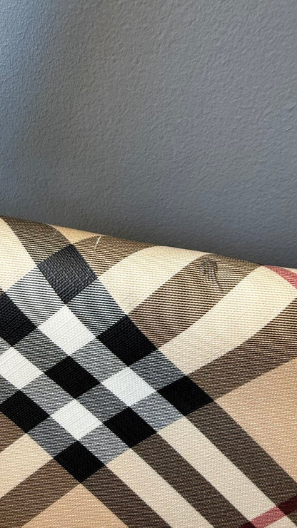 Classic Plaid Coated Messenger Bag