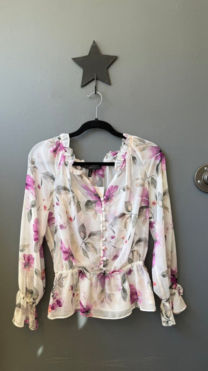 Sheer Floral Blouse