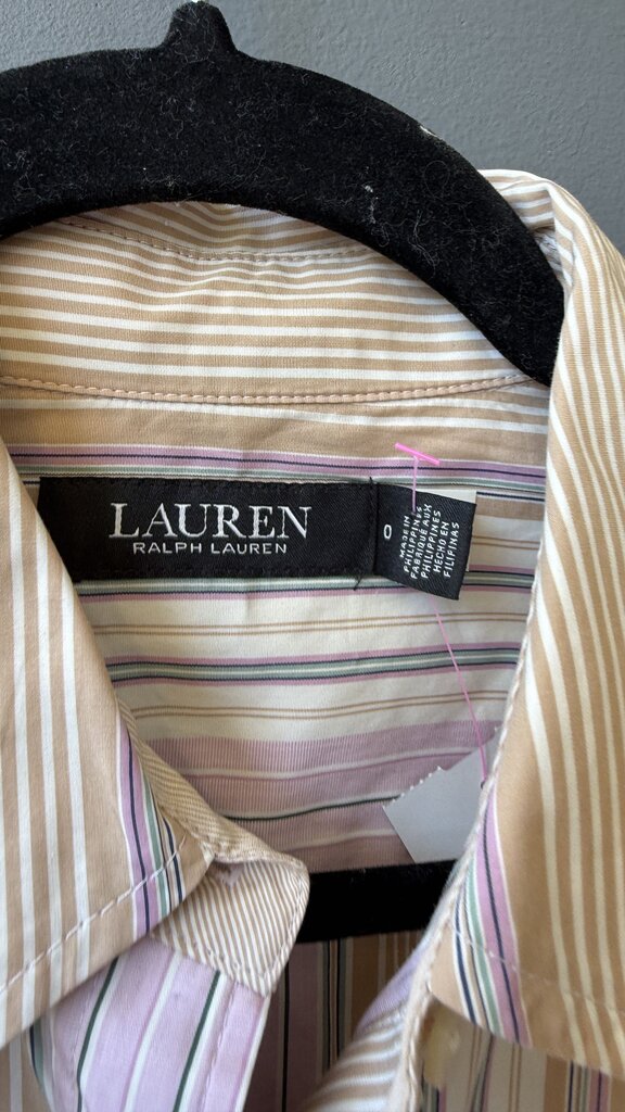 Stripe Tie Front Shirtdress