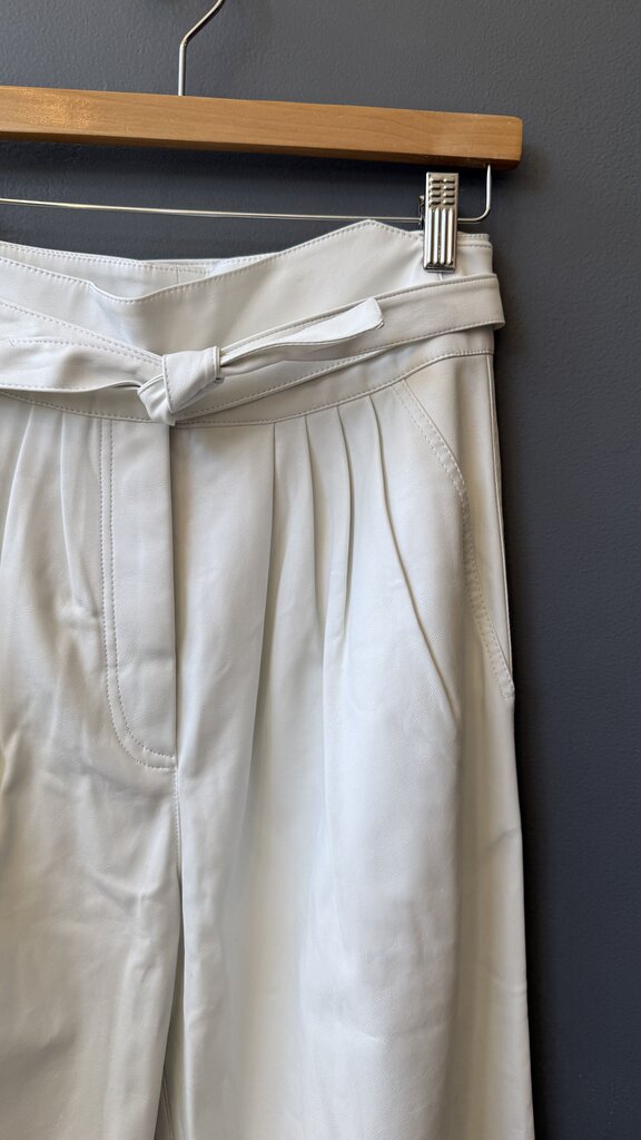 Wide Leg Faux Leather Pants