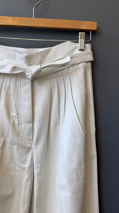 Wide Leg Faux Leather Pants