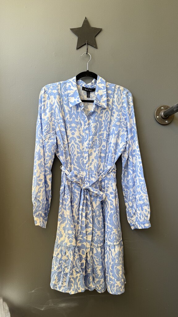 Ruffle Hem Aline Shirtdress