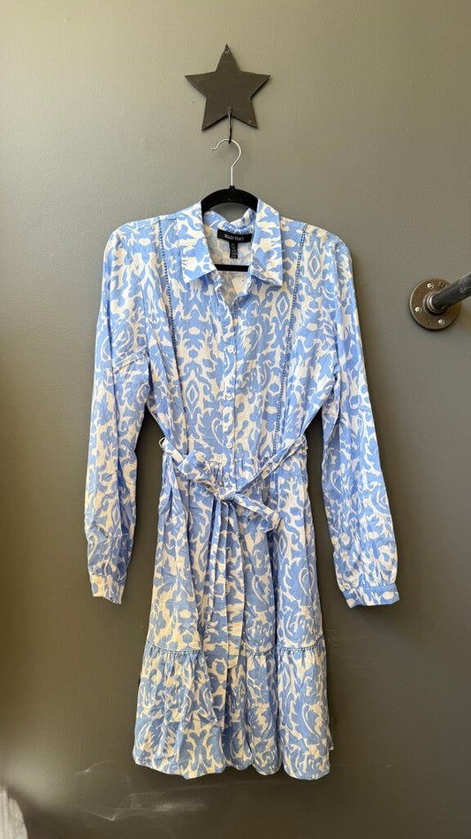 Ruffle Hem Aline Shirtdress