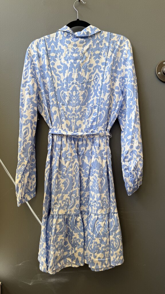 Ruffle Hem Aline Shirtdress