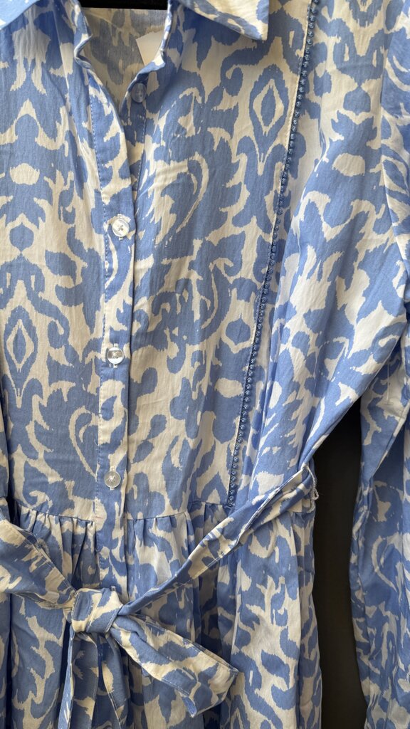 Ruffle Hem Aline Shirtdress
