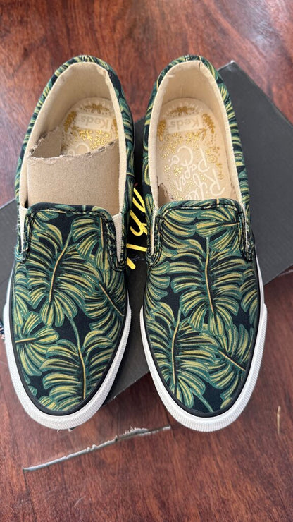 Palm Print Slip On Sneakers