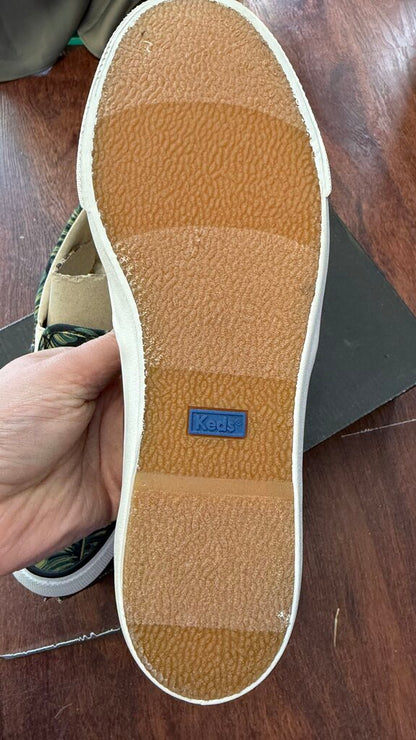 Palm Print Slip On Sneakers