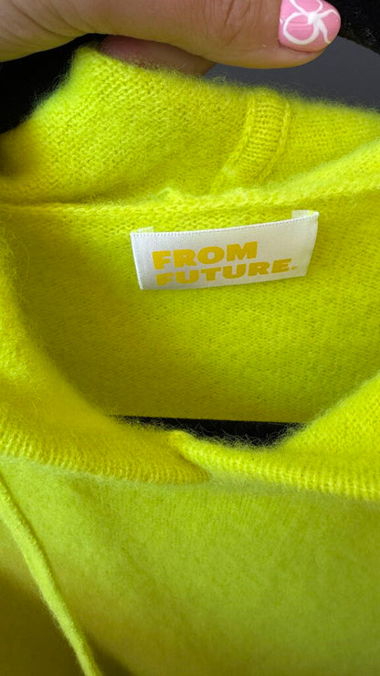 Neon Cashmere Hoodie Sweater