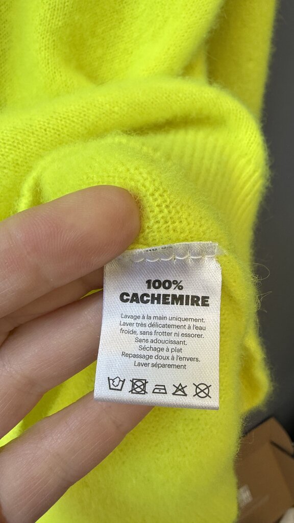 Neon Cashmere Hoodie Sweater
