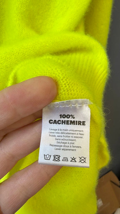 Neon Cashmere Hoodie Sweater