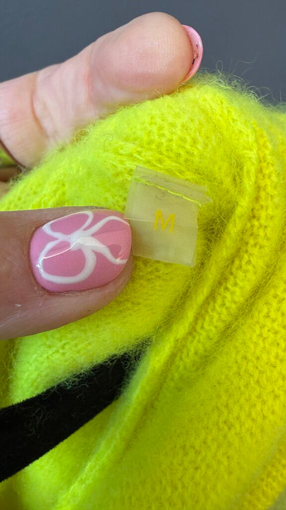 Neon Cashmere Hoodie Sweater