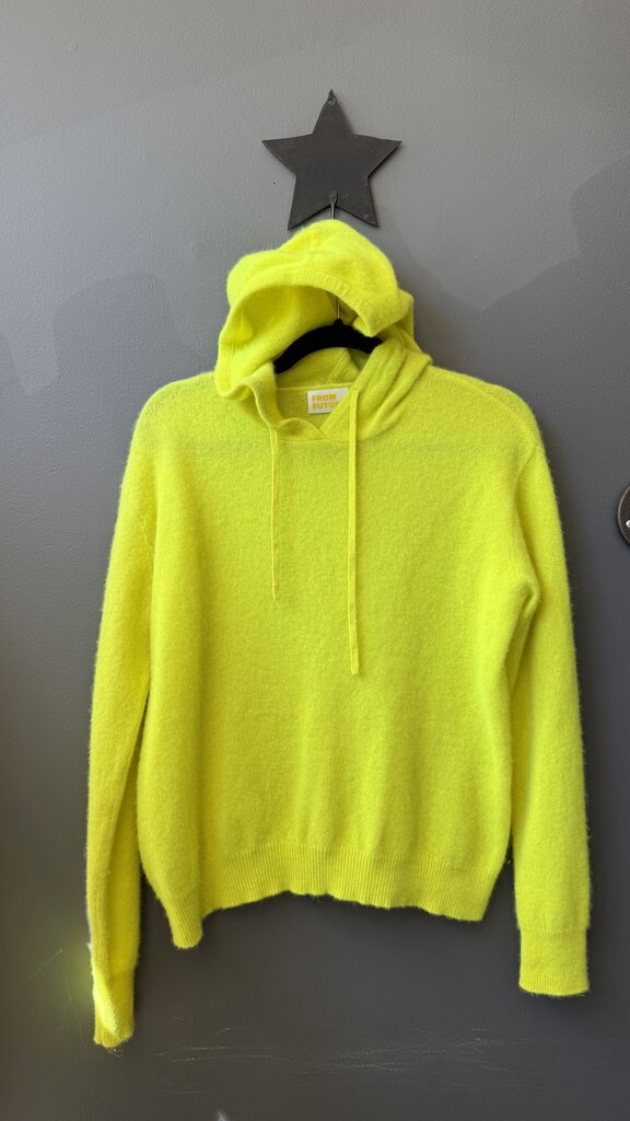 Neon Cashmere Hoodie Sweater