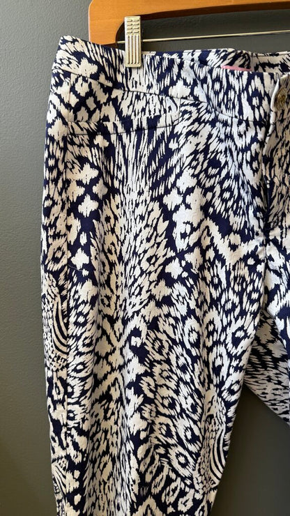 Kelly Slim Peacock Print Pants