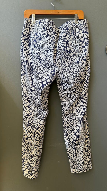 Kelly Slim Peacock Print Pants