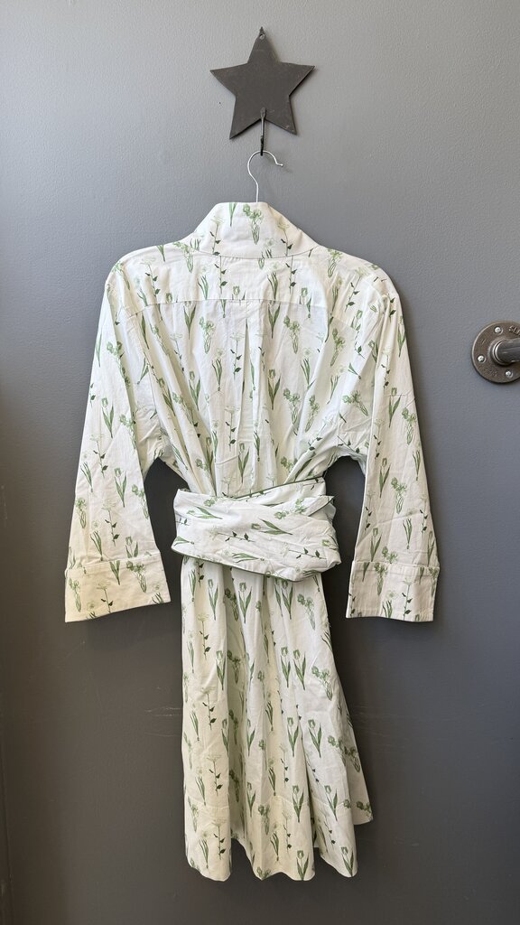 Floral Boxy Belted Popover Shirtdress