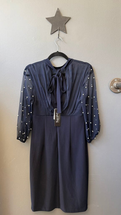 Sheer Pearl Top Sheath Dress