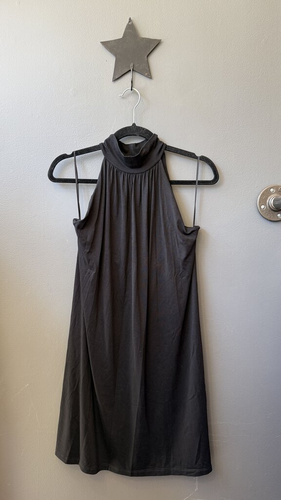 High Neck Swing Jersey Dress