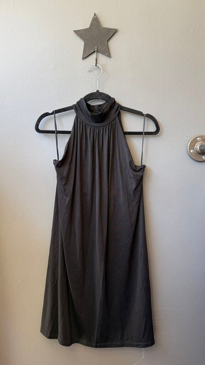 High Neck Swing Jersey Dress