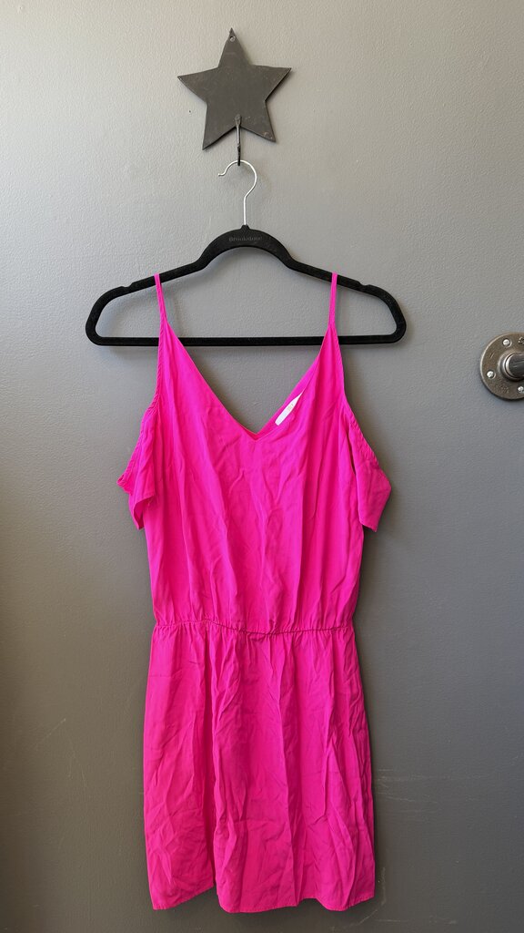Hot Pink Silk Mini Dress