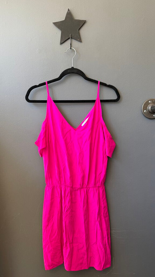 Hot Pink Silk Mini Dress