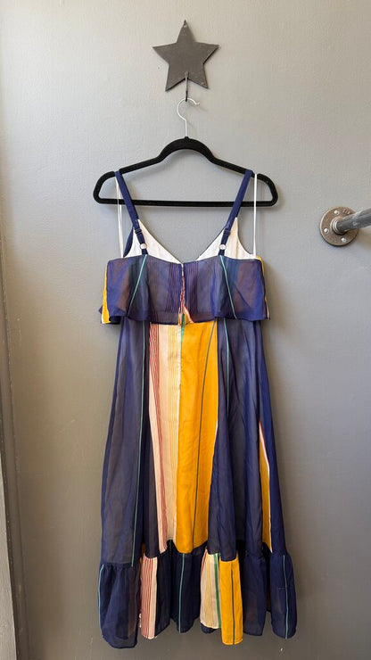 Stripe Swing Midi Dress