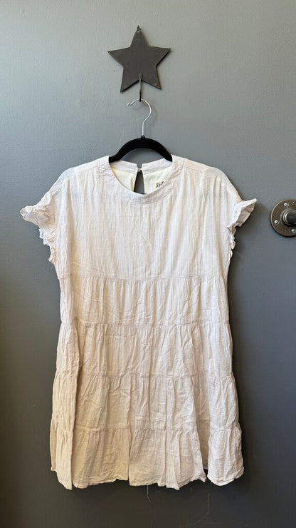 Tiered Crinkle Mini Dress