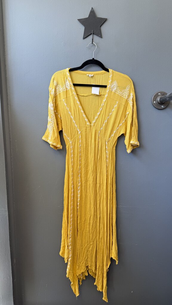 Embroidered Midi Dress