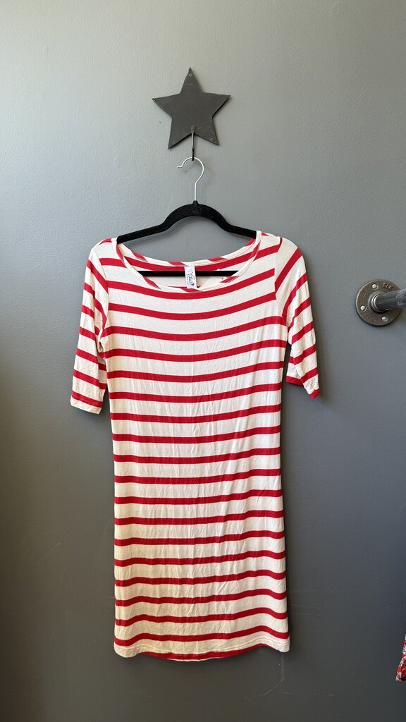 Jersey Stripe Sheath Dress