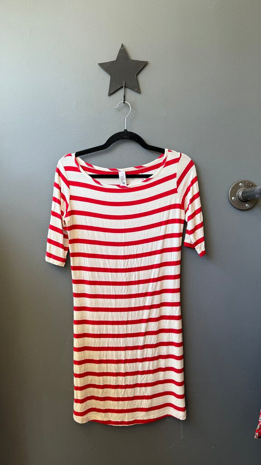 Jersey Stripe Sheath Dress