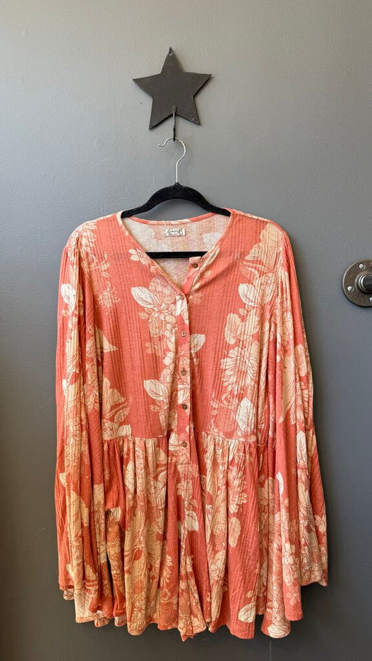 Floral Oversized Knit Romper