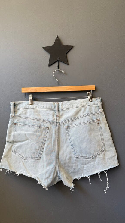 Denim Relaxed Cutoff Shorts