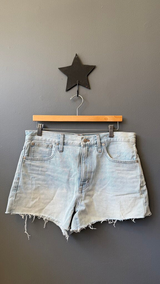Denim Relaxed Cutoff Shorts