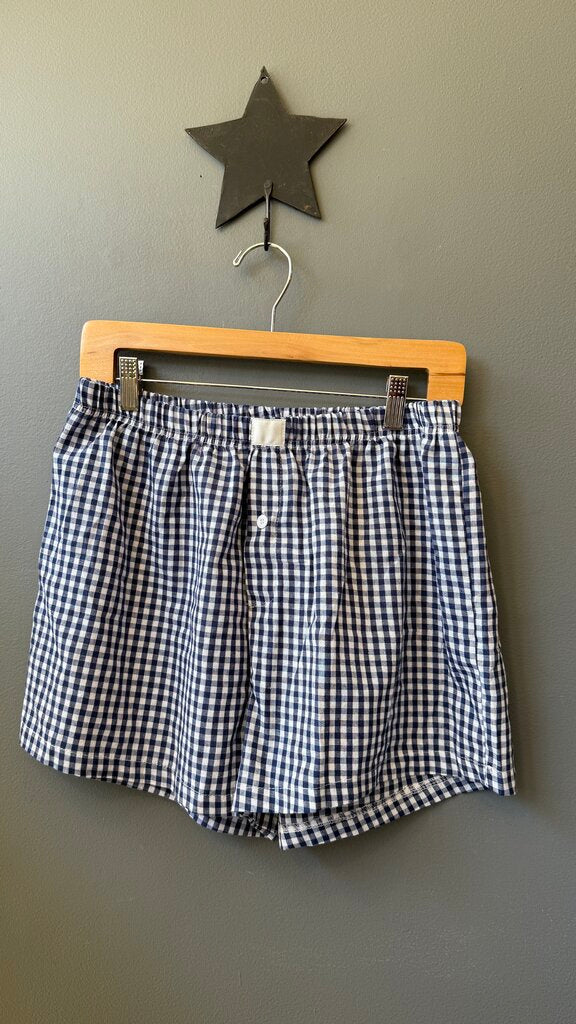 Gingham Boxer Style Shorts
