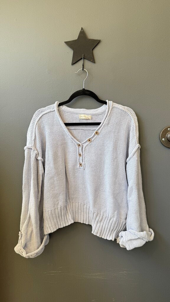 Wooden Button Sweater