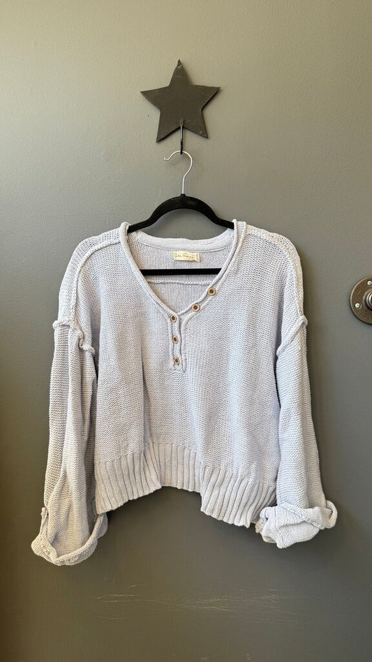Wooden Button Sweater