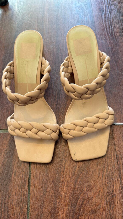 Braided Block Heel Sandals