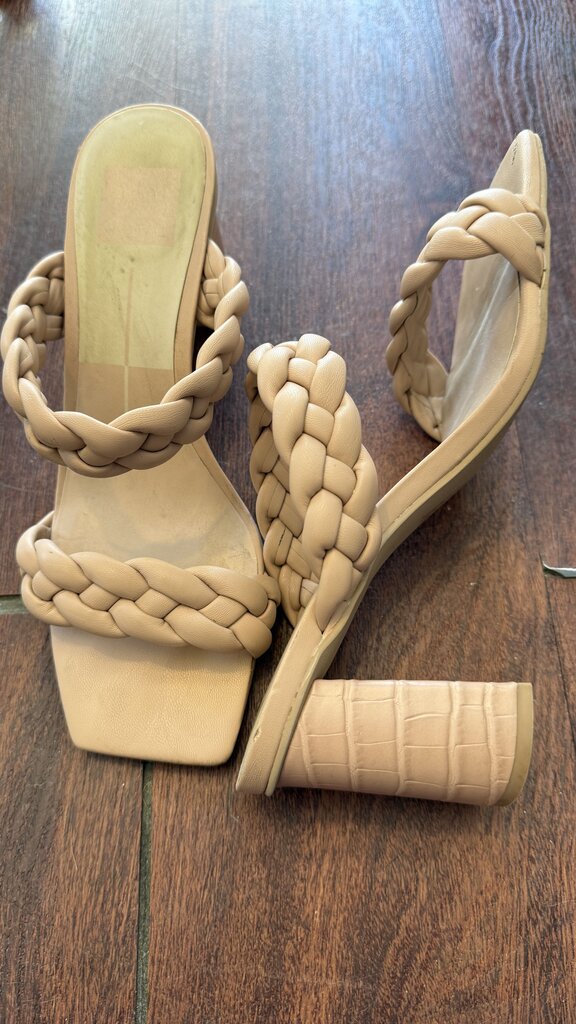 Braided Block Heel Sandals