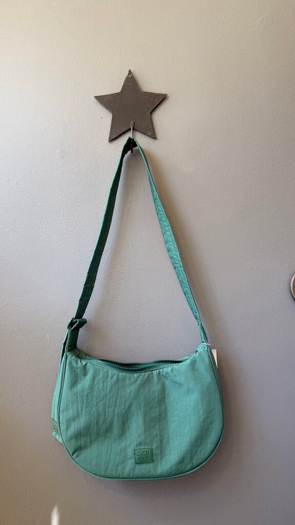 Nylon Half Moon Crossbody Bag